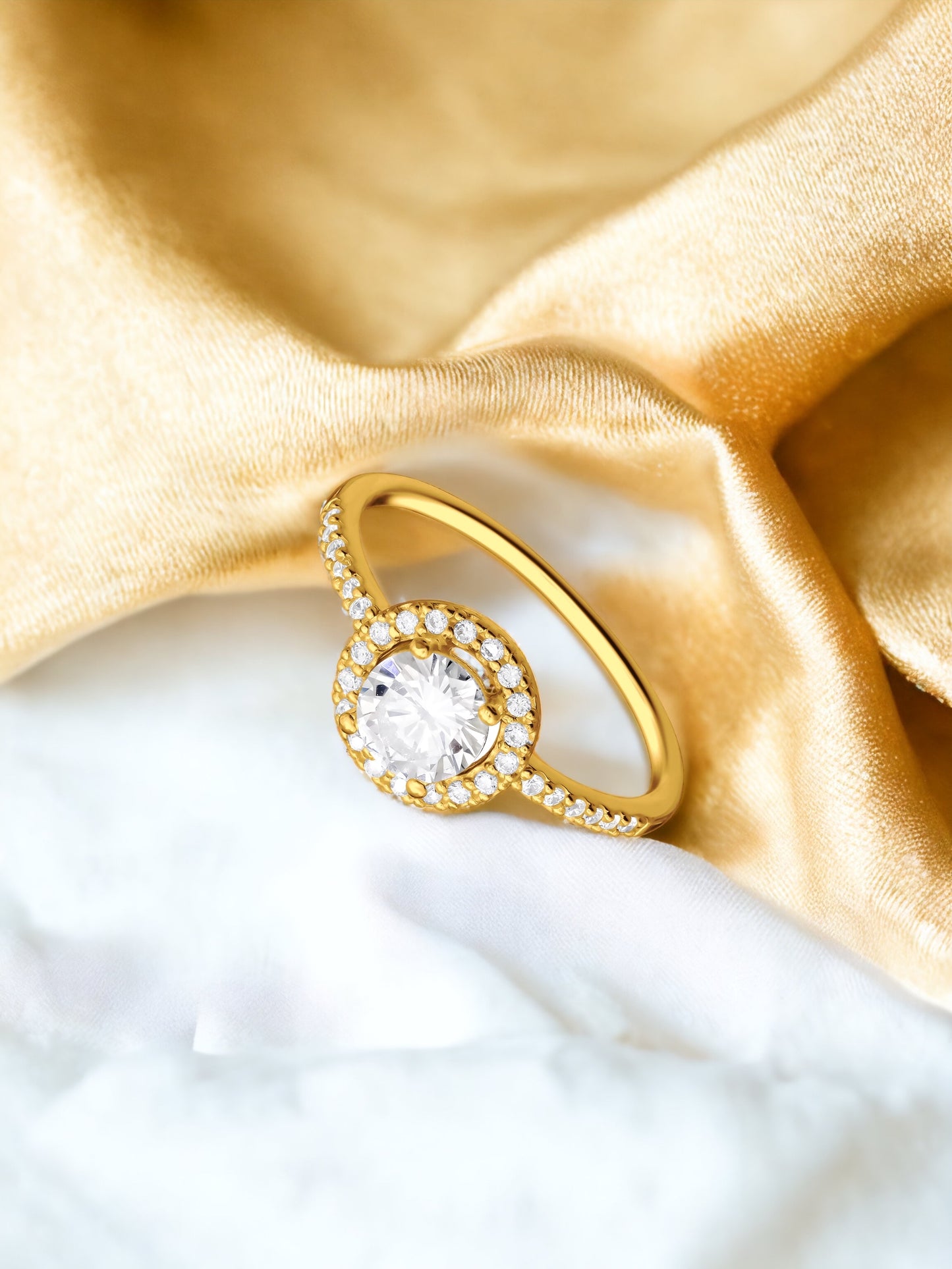 Ring aus 925 Silber Big Gold